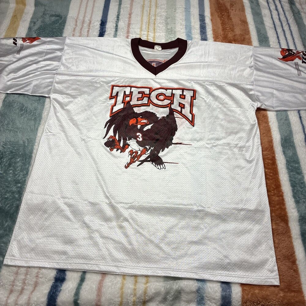 Virginia Tech Hokies Jersey XXL Hokie Bird USA Made Vtg Retro Vick Hokiebird